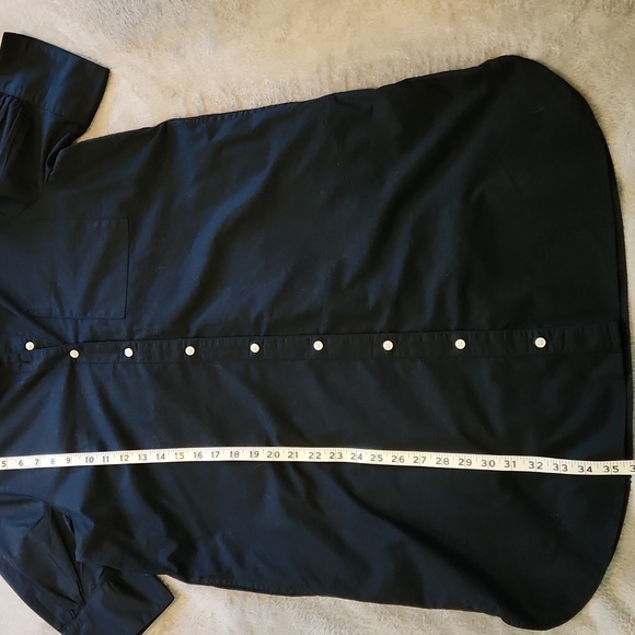 Old Navy black cotton shirt dress in great condition! Classic. Size Medium - Picture 9 of 10